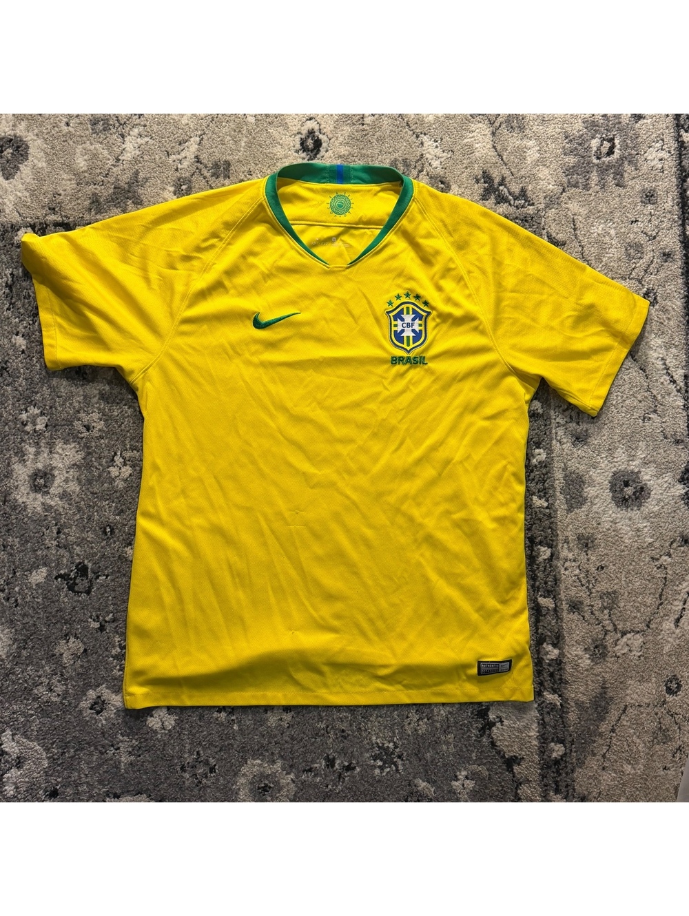 Nike Brazil National Soccer Team 2018 Authentic Yellow Dri-F